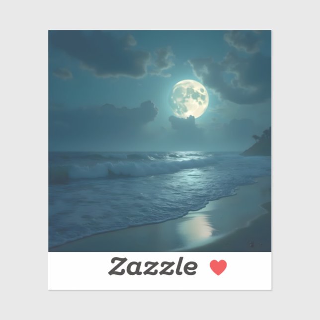 Pegatina Costa de Medianoche - Vinilo Cuadrado (Hoja)