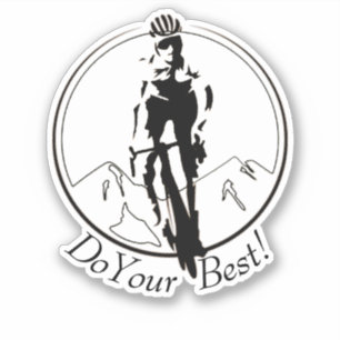 Pegatina Costumbre de ciclista