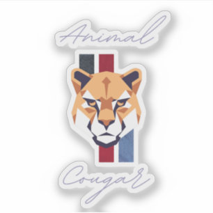 Pegatina cougar head sticker