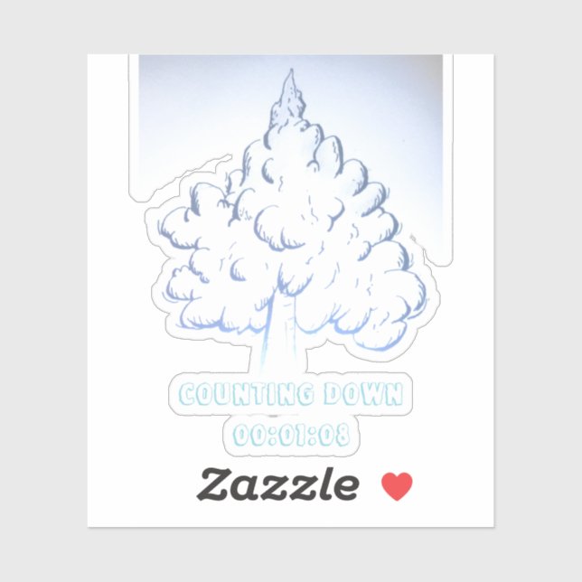 Pegatina Counting Down  00:01:08 (Hoja)