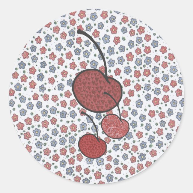 Pegatina Country Cherries (Anverso)