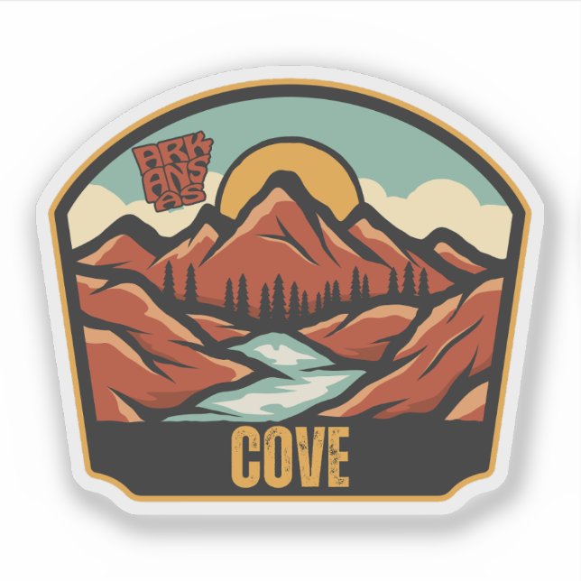 Pegatina Cove, Arkansas  (Anverso)