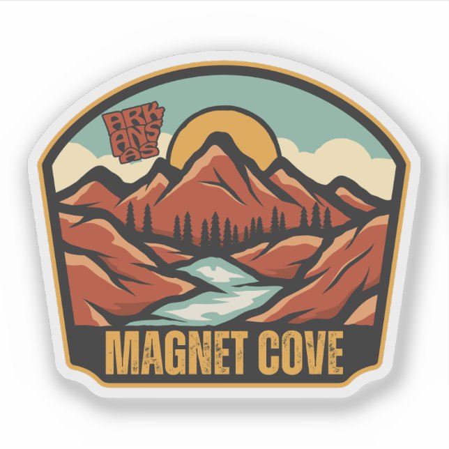 Pegatina Cove Magnet, Arkansas  (Anverso)