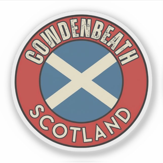Pegatina Cowdenbeath, Escocia (Anverso)