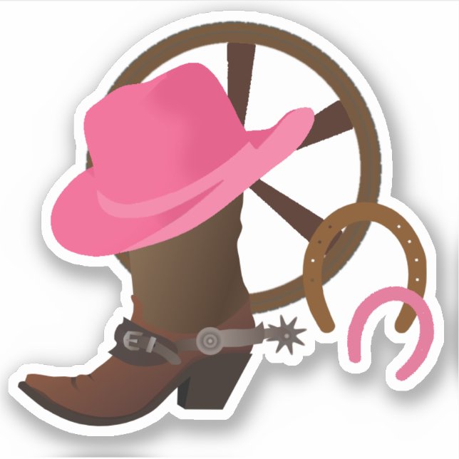 Pegatina Cowgirl Vinyl (Anverso)