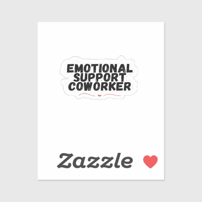 Pegatina Coworker de ayuda emocional Chill y Funny Classic (Hoja)