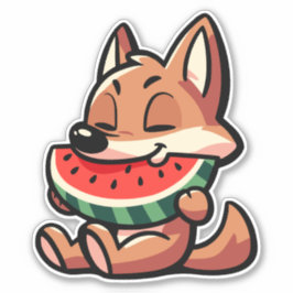 Pegatina Coyote Watermelon