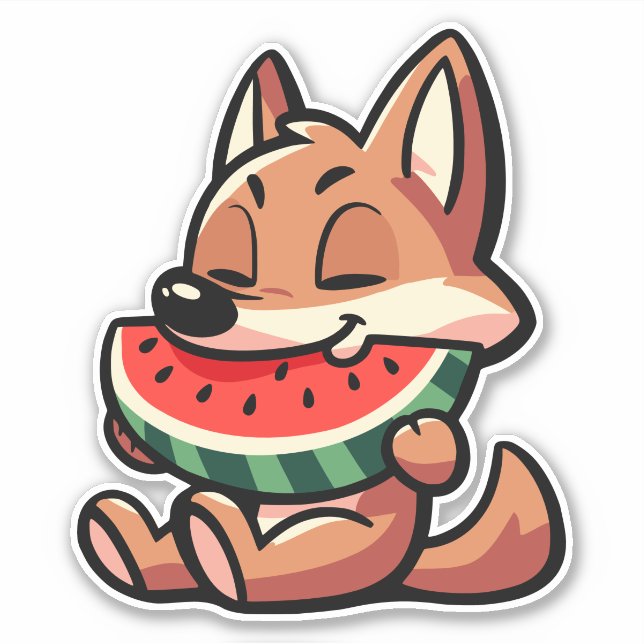 Pegatina Coyote Watermelon (Anverso)