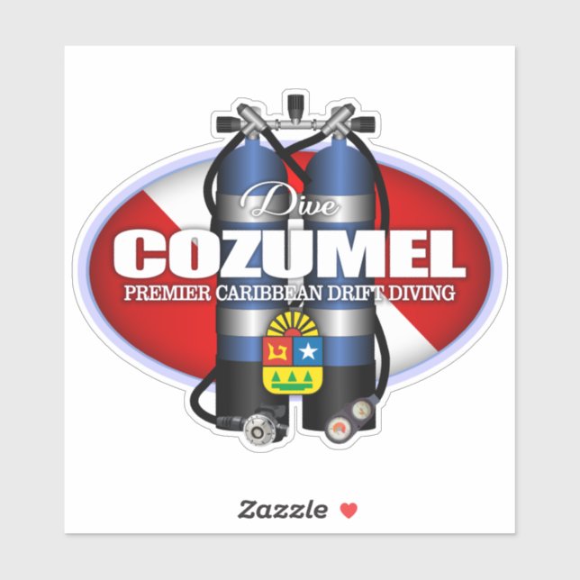 Pegatina Cozumel (ST) (Hoja)