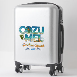 Pegatina Cozumel Vacation 2025 Tropical Getaway Adventure