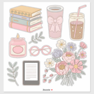 Pegatina Cozy Aesthetic Sticker Pack Digital Planner Clipar