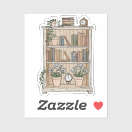 Pegatina Cozy Bookestand Bliss