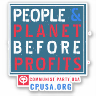 PEGATINA CPUSA BLUE COLLAR