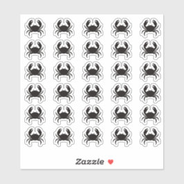 Pegatina Crab Wedding Place Card Food Meal Menu Choice