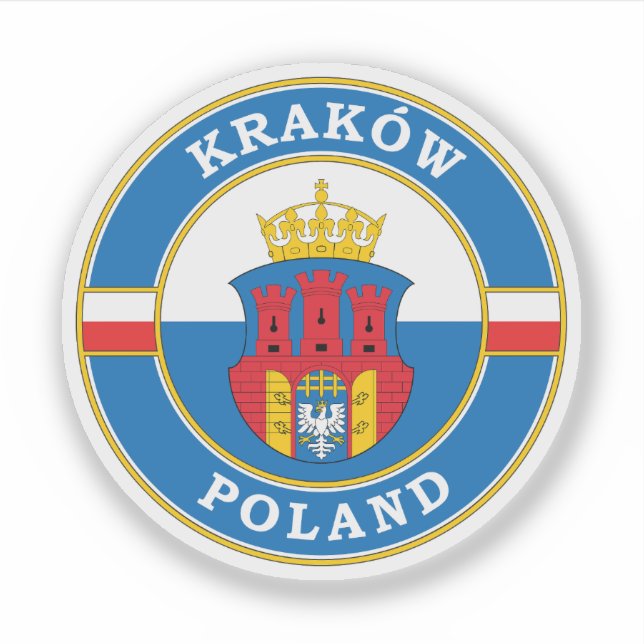 Pegatina Cracovia El Emblema Del Círculo Polaco (Anverso)
