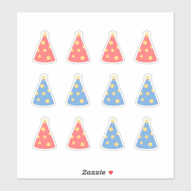 Pegatina Craft S de Happy Birthday Gorra Celebration Journa (Hoja)