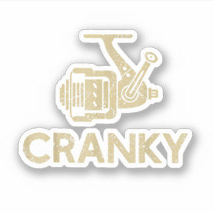 Pegatina Cranky Funny Fishing