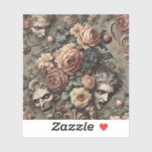 Pegatina Crash de terciopelo - Diseño victoriano gótico