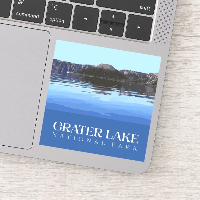 Pegatina Crater Lake Pegatina, National Park Decal (Detalle)