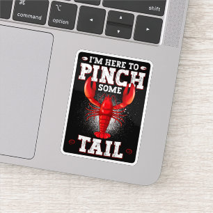 Pegatina Crawfish Boil divertido, estoy aquí para hacer un 