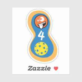 Pegatina Crazy 4 Pickleball