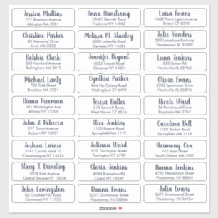 Pegatina Crea tu propia elegante dirección de invitado de b