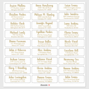 Pegatina Crea tu propia elegante dirección de invitado de b