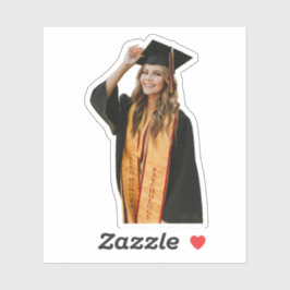Pegatina Crea Tu Propia Foto Personalizada de Graduado