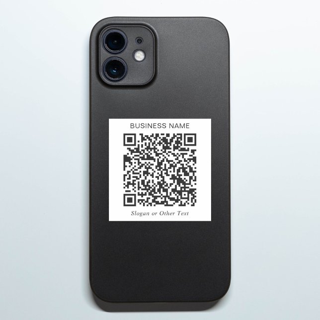 Pegatina Crea tu propio código QR promocional (Create Your Own QR Code Promotional Sticker)