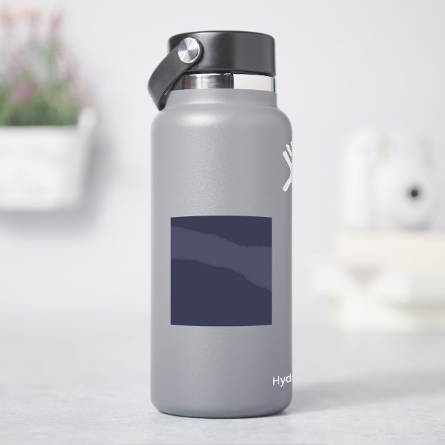 Pegatina Crea tu propio personalizable azul gris oscuro (hidrofrasco)