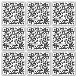 Pegatina Crear 9 códigos QR escaneables blanco instantáneam
