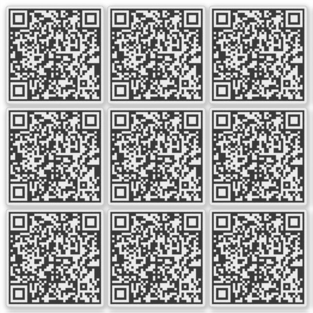 Pegatina Crear 9 códigos QR escaneables instantáneamente tr (Anverso)