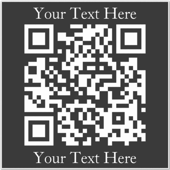 Pegatina Crear instantáneamente un código QR con cualquier  (Anverso)