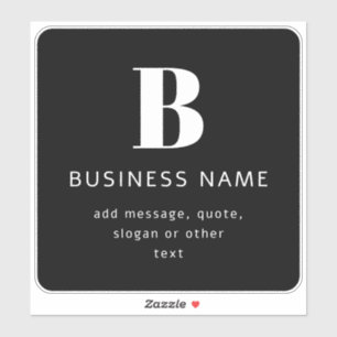 Pegatina Crear nombre comercial, monograma y texto adiciona