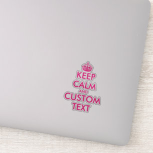 Pegatina Crear personalizado fresco mantener tranquilos peg