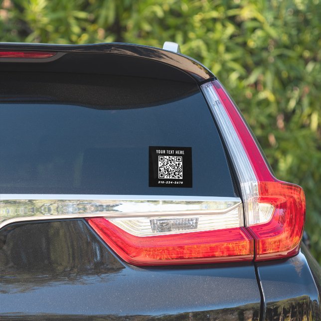 Pegatina Crear su propio coche de código Qr (Lado del coche)