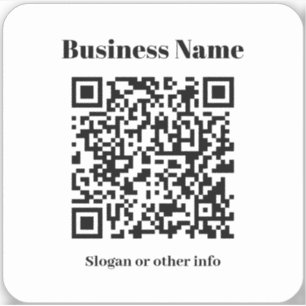 Pegatina Crear su propio código QR   Blanco y negro