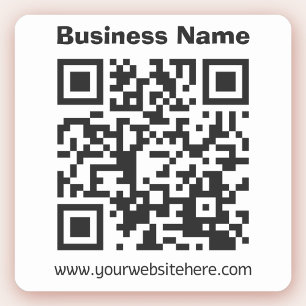 Pegatina Crear su propio código QR   Blanco y negro