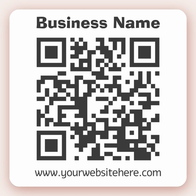 Pegatina Crear su propio código QR | Blanco y negro (Subido por el creador)