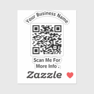 Pegatina Crear su propio código QR comercial