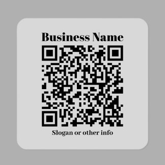 Pegatina Crear su propio código QR | Negro y transparente