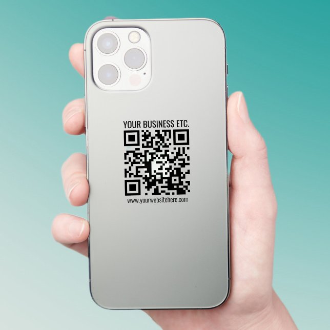 Pegatina Crear su propio código QR | Transparente (Subido por el creador)
