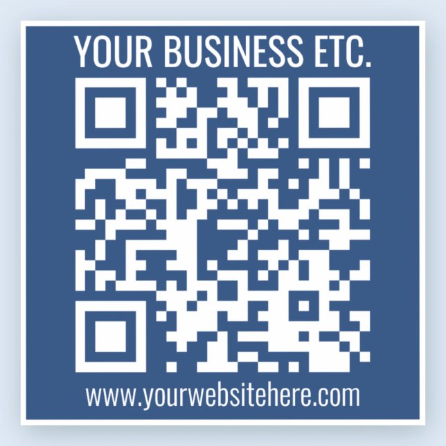 Pegatina Crear su propio código QR | Transparente (Subido por el creador)