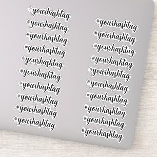 Pegatina Crear su propio hashtag personalizado Personalizad