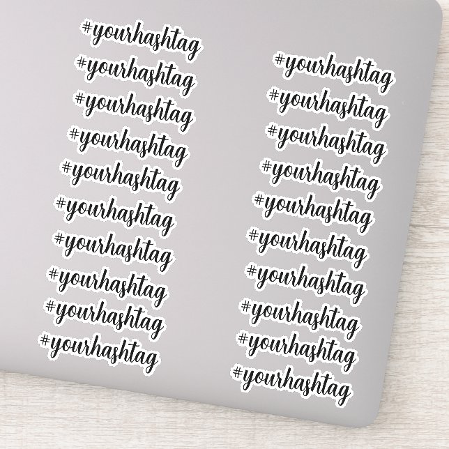 Pegatina Crear su propio hashtag personalizado Personalizad (Detalle)