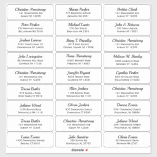 Pegatina Crear su propio nombre de invitado y dirección