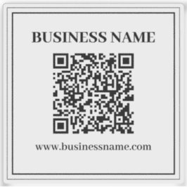 Pegatina Crear un código QR escaneable | Blanco y negro