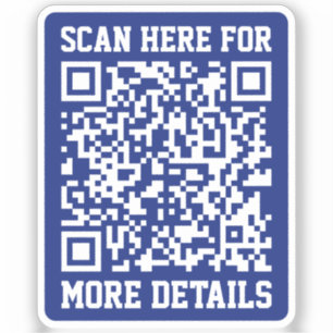 Pegatina Crear un código QR escaneado   Azul marino (editab