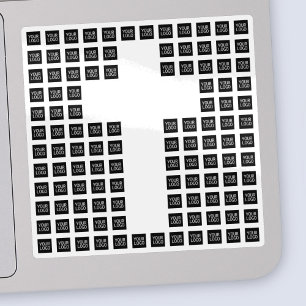 Pegatina Crear un patrón cruzado con cualquier logotipo o i