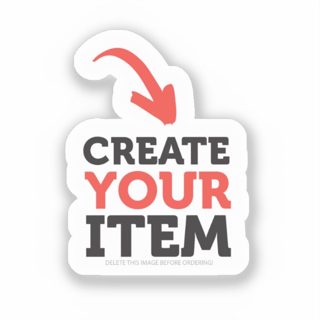 Pegatina CREATE-TU-OWN DIY Cargar tu diseño de corte (Anverso)
